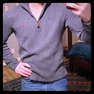 | S | Ralph Lauren Quarter-zip Pullover | Gray |